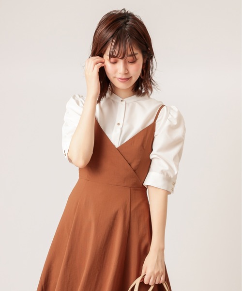 natural couture(ナチュラルクチュール)の「【WEB限定カラー有り】立体ギャザーパフ2WAYブラウス(シャツ/ブラウス・レディース・ブラック/オフホワイト/モカ/その他1・FREE)」の22枚目の写真