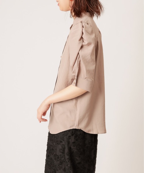 natural couture(ナチュラルクチュール)の「【WEB限定カラー有り】立体ギャザーパフ2WAYブラウス(シャツ/ブラウス・レディース・ブラック/オフホワイト/モカ/その他1・FREE)」の9枚目の写真