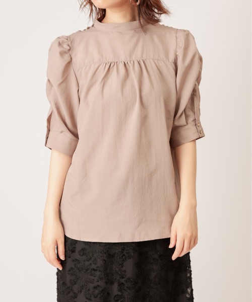 natural couture(ナチュラルクチュール)の「【WEB限定カラー有り】立体ギャザーパフ2WAYブラウス(シャツ/ブラウス・レディース・ブラック/オフホワイト/モカ/その他1・FREE)」の15枚目の写真