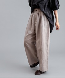 PUAL CE CIN | 【Du noir】麻ドライカルゼパンツ(その他パンツ)