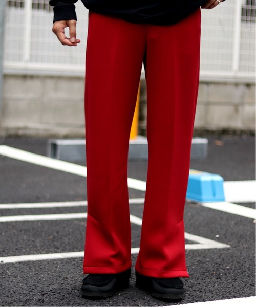 JOINT WORKS（ジョイントワークス）の「JW-ダンボール SIDE SLIT PANTS（その他パンツ・メンズ・ブラック/レッド・SMALL/MEDIUM/LARGE）」の2枚目の写真