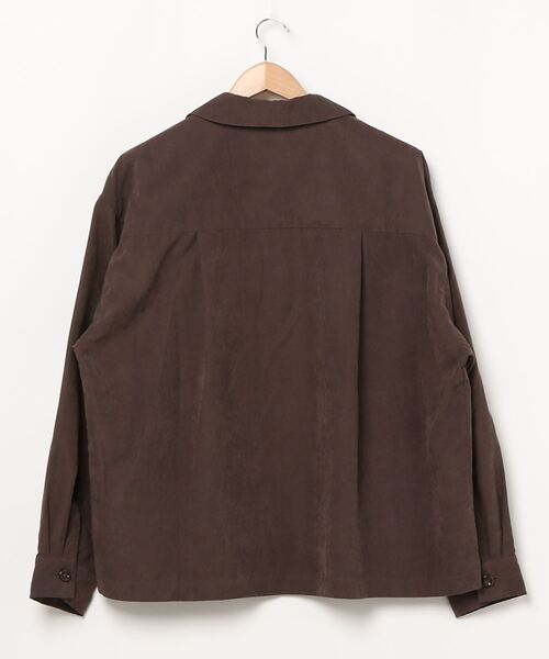 JOHN'S CLOSET(ジョンズクローゼット)の「【i】ポリスエード ラベルドシャツ(シャツ/ブラウス・メンズ・ベージュ系その他/ブルー/オリーブ/ブラック/オフホワイト・MEDIUM/LARGE)」の10枚目の写真