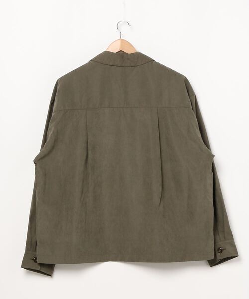JOHN'S CLOSET(ジョンズクローゼット)の「【i】ポリスエード ラベルドシャツ(シャツ/ブラウス・メンズ・ベージュ系その他/ブルー/オリーブ/ブラック/オフホワイト・MEDIUM/LARGE)」の15枚目の写真