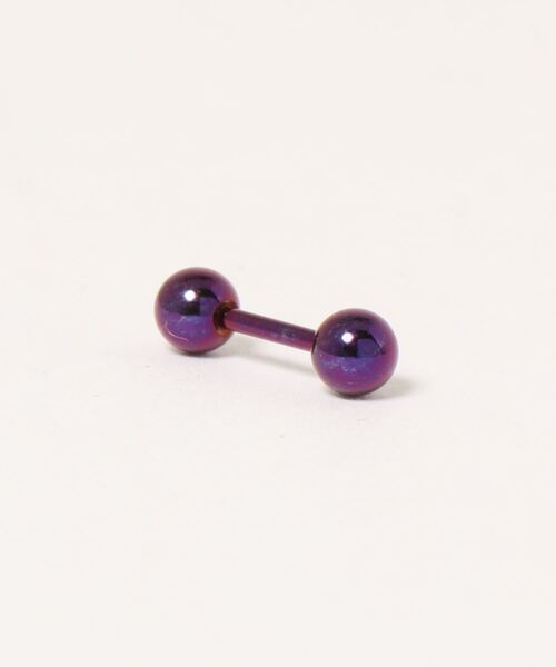 MORPH(モルフ)の「MORPH モルフ バーベルボディーピアス 18ゲージ 6mm~12mm(ピアス(片耳用)・レディース・ダークパープル・12/6/8/10)」の7枚目の写真