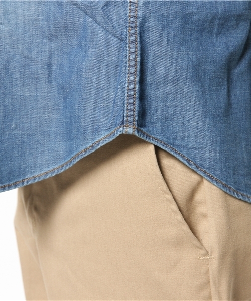 WEGO（ウィゴー）の「WEGO/デニムウエスタンシャツ（シャツ/ブラウス・メンズ・インディゴブルー/ダークインディゴブルー・MEDIUM/LARGE）」の10枚目の写真