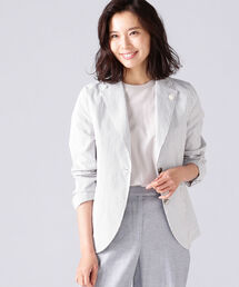 EFFE BEAMS | LARDINI / HAVANA ストライプ シャツジャケット(テーラードジャケット)