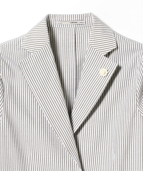 EFFE BEAMS（エッフェビームス）の「LARDINI / HAVANA ストライプ シャツジャケット（テーラードジャケット・レディース・ベージュ・38/40）」の5枚目の写真