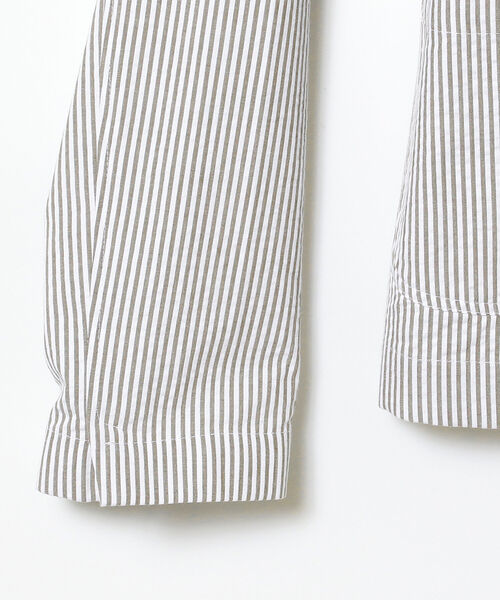 EFFE BEAMS（エッフェビームス）の「LARDINI / HAVANA ストライプ シャツジャケット（テーラードジャケット・レディース・ベージュ・38/40）」の6枚目の写真