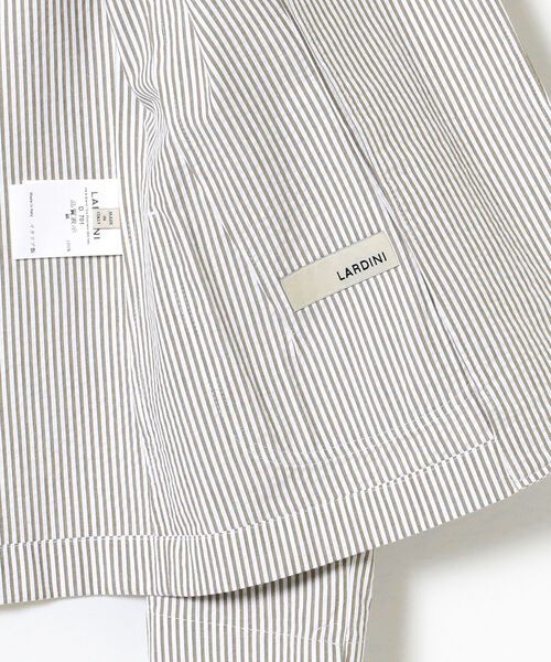 EFFE BEAMS（エッフェビームス）の「LARDINI / HAVANA ストライプ シャツジャケット（テーラードジャケット・レディース・ベージュ・38/40）」の7枚目の写真