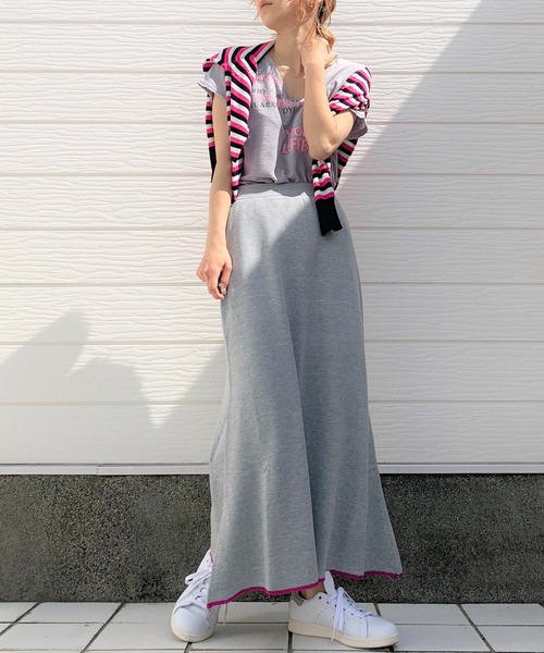 Q（キュー）の「UVカットマルチボーダーカーディガン（カーディガン/ボレロ・レディース・ブルー系その他/ピンク系その他/ブラック系その他/イエロー系その他・MEDIUM）」の18枚目の写真