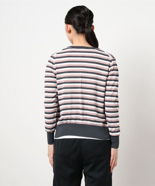 Q（キュー）の「UVカットマルチボーダーカーディガン（カーディガン/ボレロ・レディース・ブルー系その他/ピンク系その他/ブラック系その他/イエロー系その他・MEDIUM）」の11枚目の写真