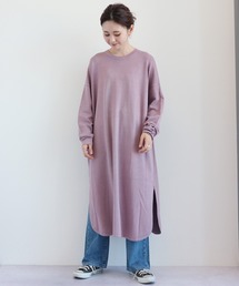 AMERICAN HOLIC | 深ラウンドネックリラックスワンピース ＊(ワンピース)