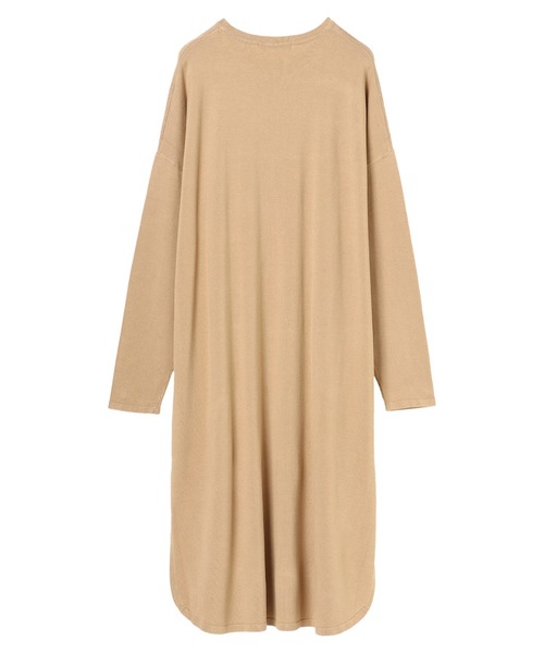 AMERICAN HOLIC（アメリカンホリック）の「深ラウンドネックリラックスワンピース ＊（ワンピース・レディース・ライトグレー/ブラック/ピンク/ベージュ・FREE）」の10枚目の写真