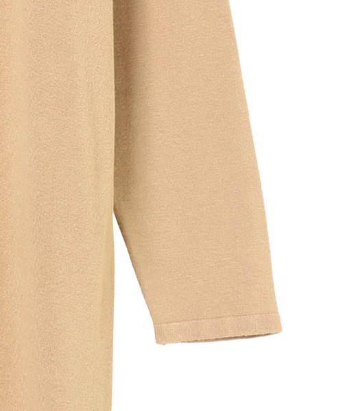 AMERICAN HOLIC（アメリカンホリック）の「深ラウンドネックリラックスワンピース ＊（ワンピース・レディース・ライトグレー/ブラック/ピンク/ベージュ・FREE）」の12枚目の写真