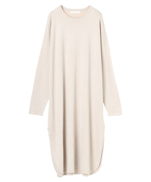 AMERICAN HOLIC（アメリカンホリック）の「深ラウンドネックリラックスワンピース ＊（ワンピース・レディース・ライトグレー/ブラック/ピンク/ベージュ・FREE）」の14枚目の写真