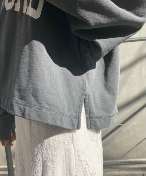 Chico（チコ）の「ショート丈デカロゴスウェット（スウェット・レディース・ネイビー/アイボリー/ライトグレー/チャコールグレー・FREE）」の21枚目の写真