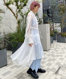 Candy Stripper | RIBBON SHEER ドレス(ワンピース)