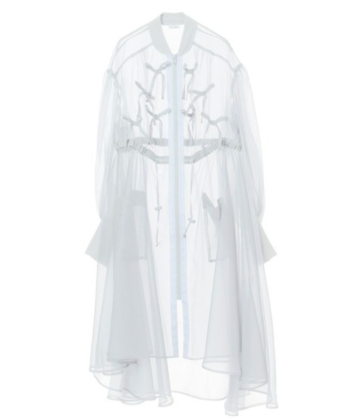 Candy Stripper（キャンディストリッパー）の「RIBBON SHEER ドレス（ワンピース・レディース・ブラック/グレー/ホワイト・2）」の7枚目の写真