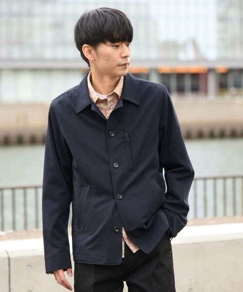 SHIPS（シップス）の「【WEB限定】SHIPS: パッカブル ストレッチ カバー ジャケット（ブルゾン・メンズ・ネイビー/グレー/ロイヤルブルー・SMALL/MEDIUM/LARGE/X-LARGE）」の7枚目の写真