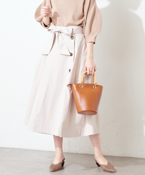 natural couture(ナチュラルクチュール)の「【WEB限定】マルチウェイトレンチコート(ビスチェ+スカートセット)(トレンチコート・レディース・ベージュ/オリーブ/アイボリー・FREE)」の11枚目の写真