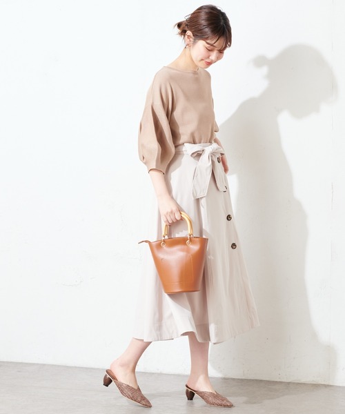 natural couture(ナチュラルクチュール)の「【WEB限定】マルチウェイトレンチコート(ビスチェ+スカートセット)(トレンチコート・レディース・ベージュ/オリーブ/アイボリー・FREE)」の13枚目の写真