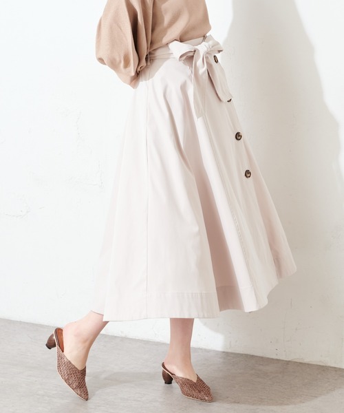 natural couture(ナチュラルクチュール)の「【WEB限定】マルチウェイトレンチコート(ビスチェ+スカートセット)(トレンチコート・レディース・ベージュ/オリーブ/アイボリー・FREE)」の12枚目の写真