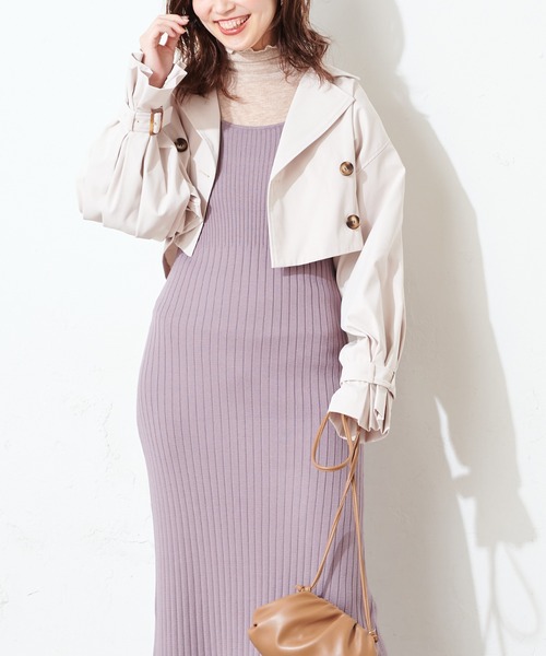 natural couture(ナチュラルクチュール)の「【WEB限定】マルチウェイトレンチコート(ビスチェ+スカートセット)(トレンチコート・レディース・ベージュ/オリーブ/アイボリー・FREE)」の5枚目の写真