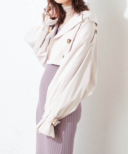 natural couture(ナチュラルクチュール)の「【WEB限定】マルチウェイトレンチコート(ビスチェ+スカートセット)(トレンチコート・レディース・ベージュ/オリーブ/アイボリー・FREE)」の7枚目の写真