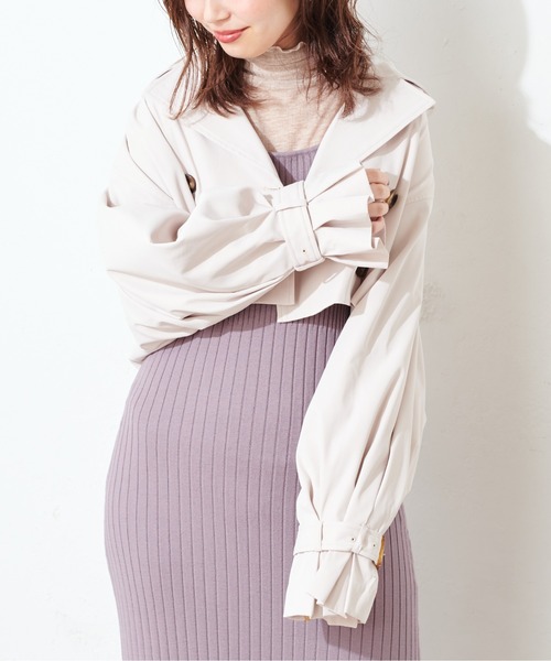 natural couture(ナチュラルクチュール)の「【WEB限定】マルチウェイトレンチコート(ビスチェ+スカートセット)(トレンチコート・レディース・ベージュ/オリーブ/アイボリー・FREE)」の6枚目の写真