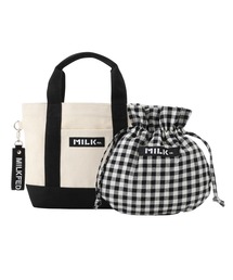 MILKFED. | MINI TOTE AND DRAWSTRING POUCH SET(トートバッグ)