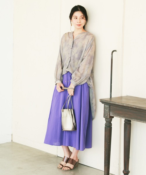 LEPSIM(レプシィム)の「軽やかコットンスカーチョ 925675(その他パンツ・レディース・ブラック/パープル/レッド/カーキ/ブルー/パープル系その他/グリーン/ブラウン・FREE)」の9枚目の写真