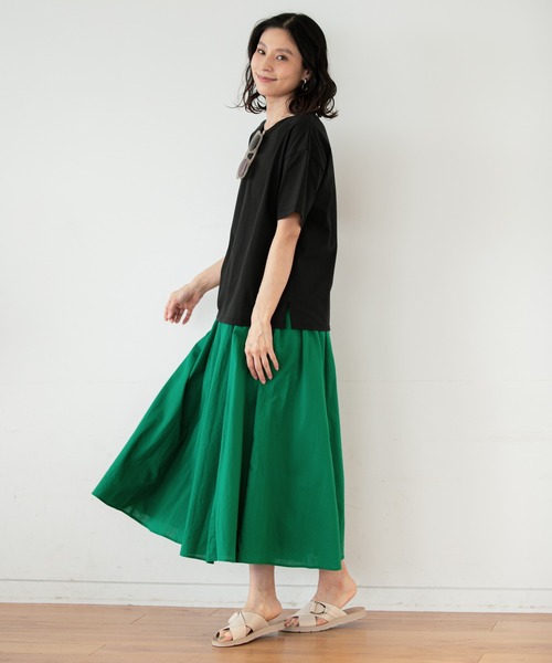 LEPSIM(レプシィム)の「軽やかコットンスカーチョ 925675(その他パンツ・レディース・ブラック/パープル/レッド/カーキ/ブルー/パープル系その他/グリーン/ブラウン・FREE)」の14枚目の写真