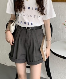 emi+ | タック入り デニムショートパンツ(その他パンツ)