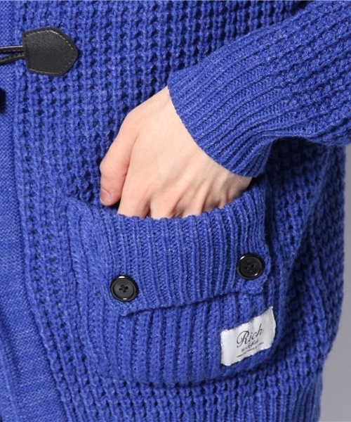 VENCEEXCHANGE（ヴァンスエクスチェンジ）の「アクリルポリプロピレンダッフルコート（ダッフルコート・メンズ・ブラック/ロイヤルブルー/レッド・LARGE/MEDIUM）」の10枚目の写真