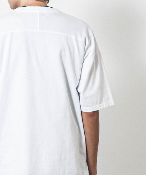 SLICK(スリック)の「ドロップショルダーTシャツ(Tシャツ/カットソー・メンズ・ホワイト/ブラック/ライトグレー/ピンク/グリーン/グリーン系/グレー・1/2/3)」の8枚目の写真