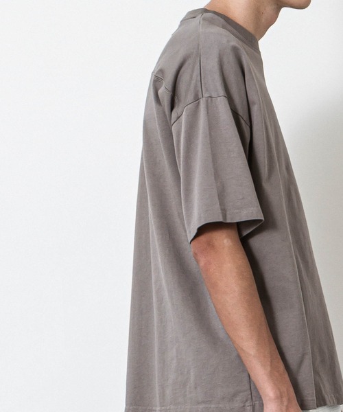 SLICK(スリック)の「ドロップショルダーTシャツ(Tシャツ/カットソー・メンズ・ホワイト/ブラック/ライトグレー/ピンク/グリーン/グリーン系/グレー・1/2/3)」の18枚目の写真