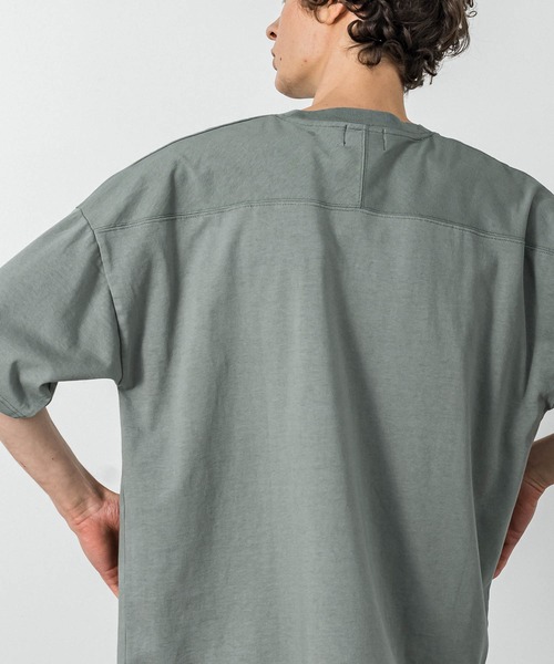 SLICK(スリック)の「ドロップショルダーTシャツ(Tシャツ/カットソー・メンズ・ホワイト/ブラック/ライトグレー/ピンク/グリーン/グリーン系/グレー・1/2/3)」の15枚目の写真