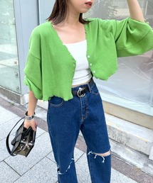 ワッフルダメージカーデ