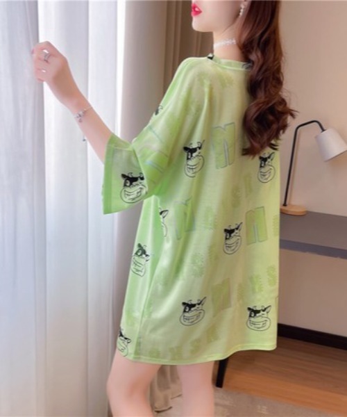 セール 大きいサイズ Tシャツワンピース Ll 4l 韓国ファッション Tシャツ カットソー Sfw エスエフダブリュー のファッション通販 Zozotown