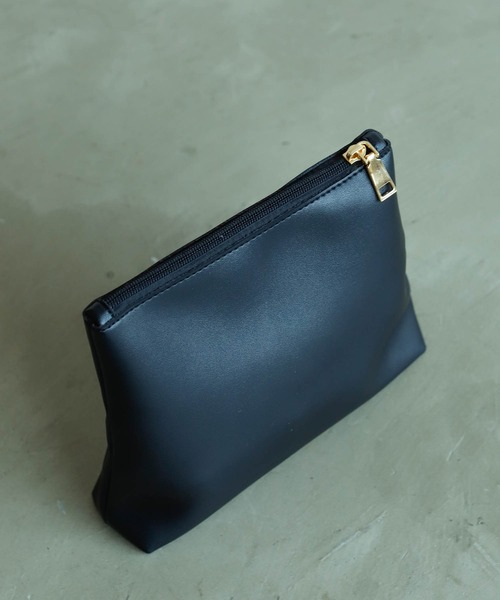 VACANCY（ヴァカンシー）の「ポーチ付きショッパーバッグ（トートバッグ・レディース・ブラック/グレイッシュベージュ・FREE）」の7枚目の写真