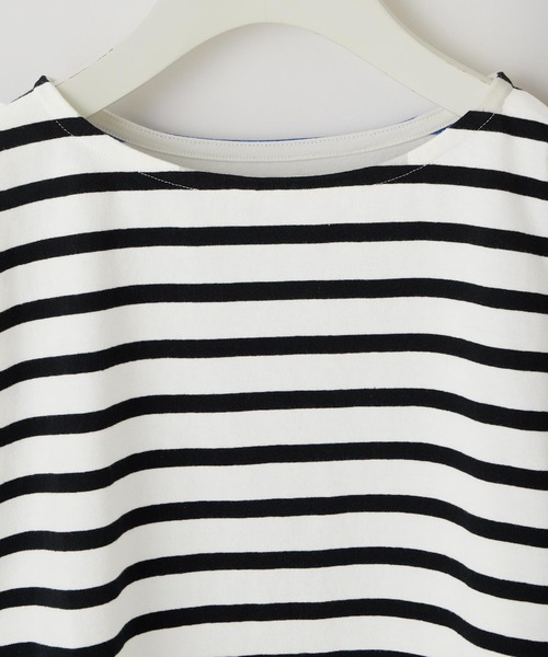 CIAOPANIC TYPY（チャオパニックティピー）の「【ZOZOTOWN限定】バスクボーダーオーバーハーフスリーブTee（Tシャツ/カットソー・キッズ・グリーン/ブルー/ホワイト/ホワイト系その他/オレンジ・S/M/L/XL/XXL）」の6枚目の写真