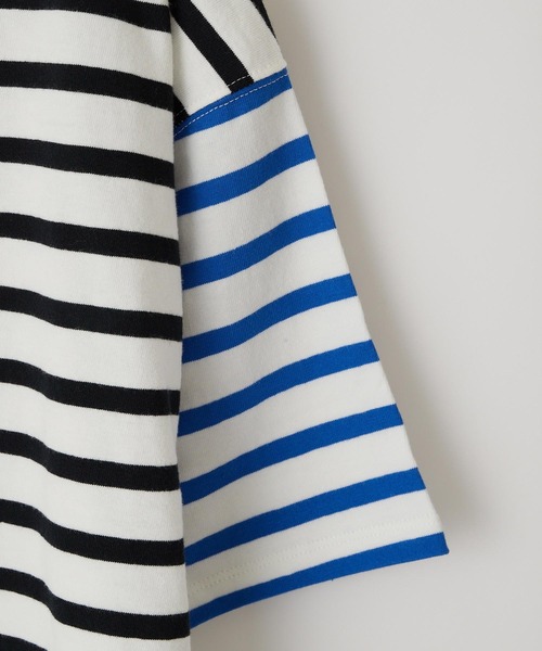 CIAOPANIC TYPY（チャオパニックティピー）の「【ZOZOTOWN限定】バスクボーダーオーバーハーフスリーブTee（Tシャツ/カットソー・キッズ・グリーン/ブルー/ホワイト/ホワイト系その他/オレンジ・S/M/L/XL/XXL）」の7枚目の写真