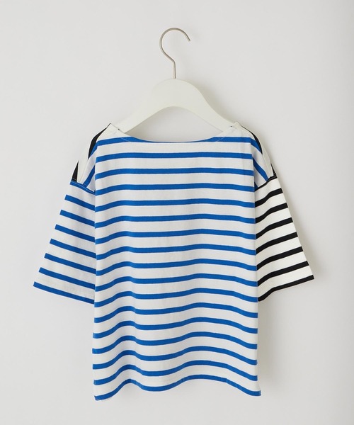 CIAOPANIC TYPY（チャオパニックティピー）の「【ZOZOTOWN限定】バスクボーダーオーバーハーフスリーブTee（Tシャツ/カットソー・キッズ・グリーン/ブルー/ホワイト/ホワイト系その他/オレンジ・S/M/L/XL/XXL）」の9枚目の写真