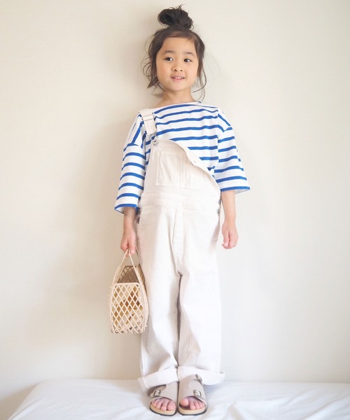 CIAOPANIC TYPY（チャオパニックティピー）の「【ZOZOTOWN限定】バスクボーダーオーバーハーフスリーブTee（Tシャツ/カットソー・キッズ・グリーン/ブルー/ホワイト/ホワイト系その他/オレンジ・S/M/L/XL/XXL）」の10枚目の写真