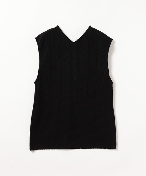 Ray BEAMS(レイビームス)の「Ray BEAMS / ヘリンボーン サイド スリット Vネック カットソー(Tシャツ/カットソー・レディース・オフホワイト/ブラック/ミント・ONE SIZE)」の12枚目の写真