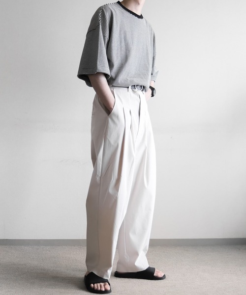 remer（リメール）の「loose basic border Tee/ルーズベーシックボーダーTee（Tシャツ/カットソー・メンズ・ブラック・SMALL/MEDIUM/LARGE）」の22枚目の写真