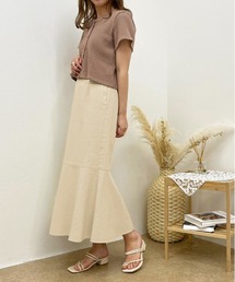 【apres jour clair】ツイルデニムスカート【ZOZOTOWN限定アイテム】