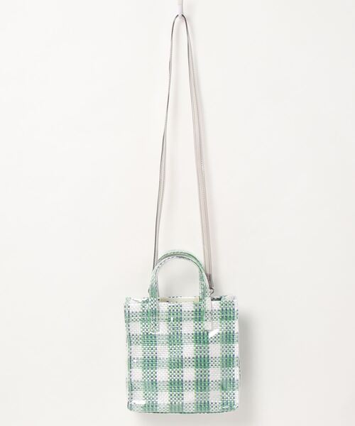 ACCOMMODE（アコモデ）の「ガーデンチェックバッグ（ショルダーバッグ・レディース・グリーン/ベージュ/ブラック・FREE）」の4枚目の写真