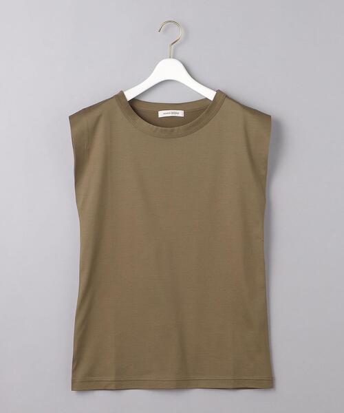 AEWEN MATOPH(イウエン マトフ)の「<AEWEN MATOPH(イウエン マトフ)>コットン クルーネック ノースリーブTシャツ◆(Tシャツ/カットソー・レディース・ホワイト/ブラック/イエロー/ライトピンク/モカ・FREE)」の3枚目の写真