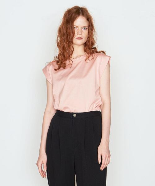 AEWEN MATOPH(イウエン マトフ)の「<AEWEN MATOPH(イウエン マトフ)>コットン クルーネック ノースリーブTシャツ◆(Tシャツ/カットソー・レディース・ホワイト/ブラック/イエロー/ライトピンク/モカ・FREE)」の7枚目の写真